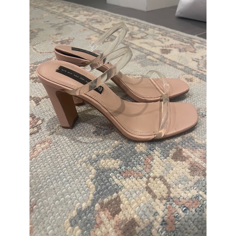 Steven by Steve Madden Jersey Clear Heel Sandals